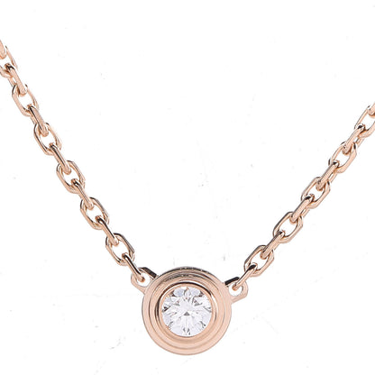 Cartier 18K Pink Gold Diamond XS D'Amour Pendant Necklace 4 of 6
