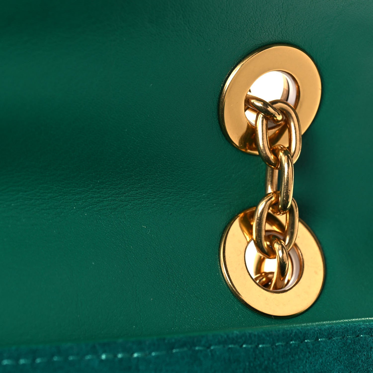 Louis Vuitton Calfskin New Wave Chain Bag MM NM Emerald 15 of 16