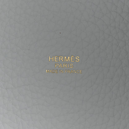 Hermes Taurillon Clemence Picotin Lock 18 PM Bleu Pale 6 of 9
