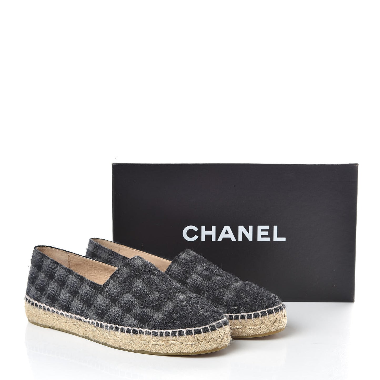Flannel CC Espadrilles 38 Dark Grey Black