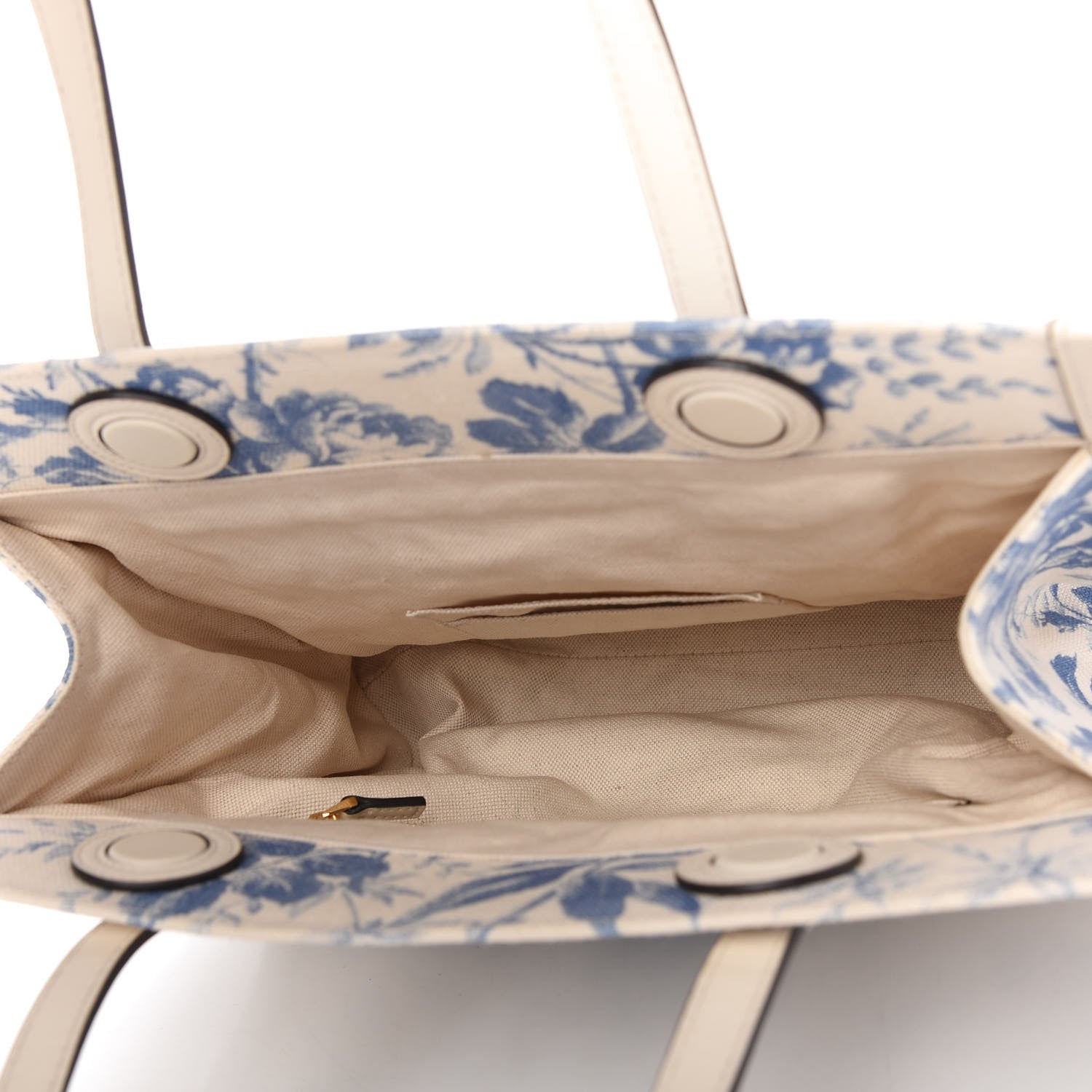Gucci Canvas Herbarium Print Tote Blue 5 of 11