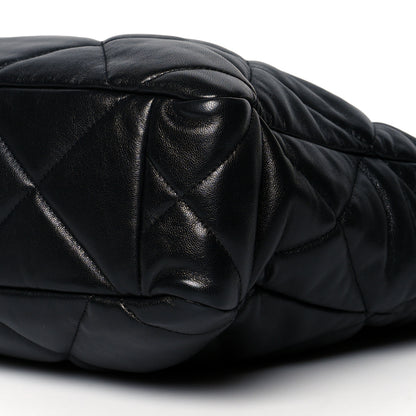 Chanel Lambskin Quilted Chanel 19 Shopping Bag Black 10 of 10