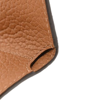 Delvaux Taurillon Soft Presse Trifold Wallet Vegetal 7 of 7