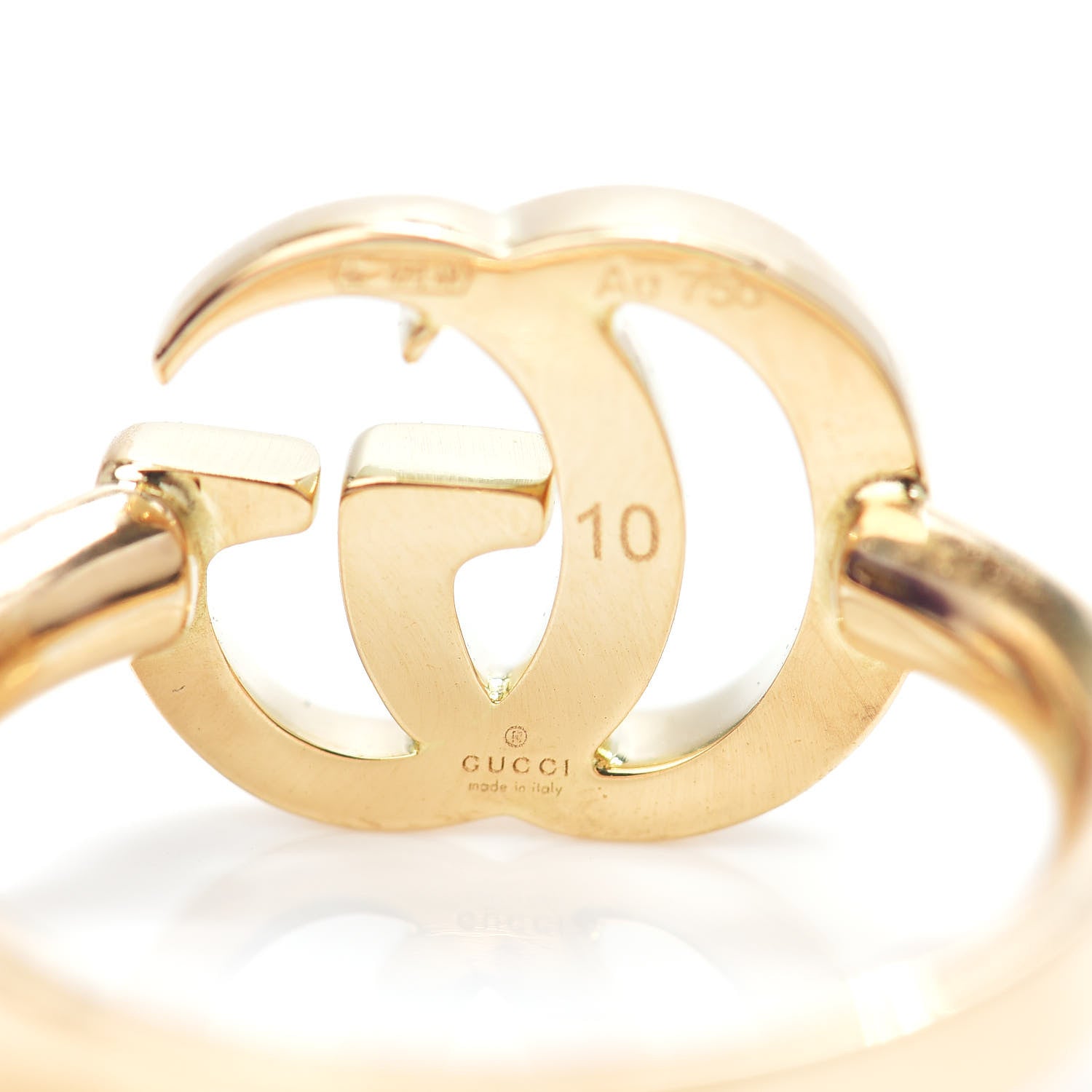 Gucci 18K Yellow Gold Running GG Ring 49 5 5 of 6