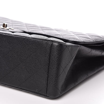 Chanel Caviar Quilted Maxi Double Flap Black 9 of 15