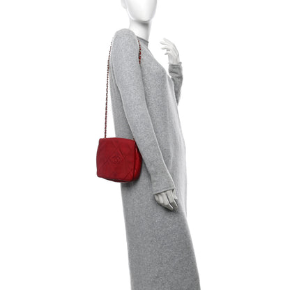 Chanel Lambskin Quilted CC Shoulder Bag Red 2 of 13