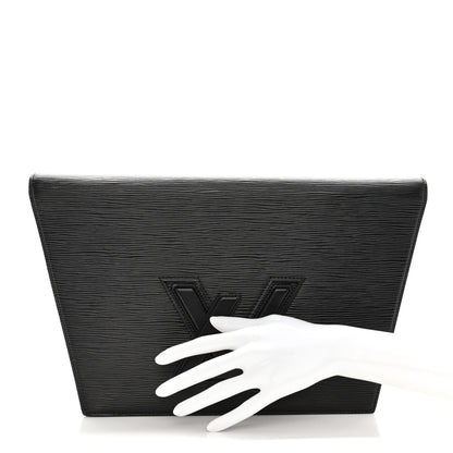 Louis Vuitton Epi Pochette Trapeze Black 2 of 12