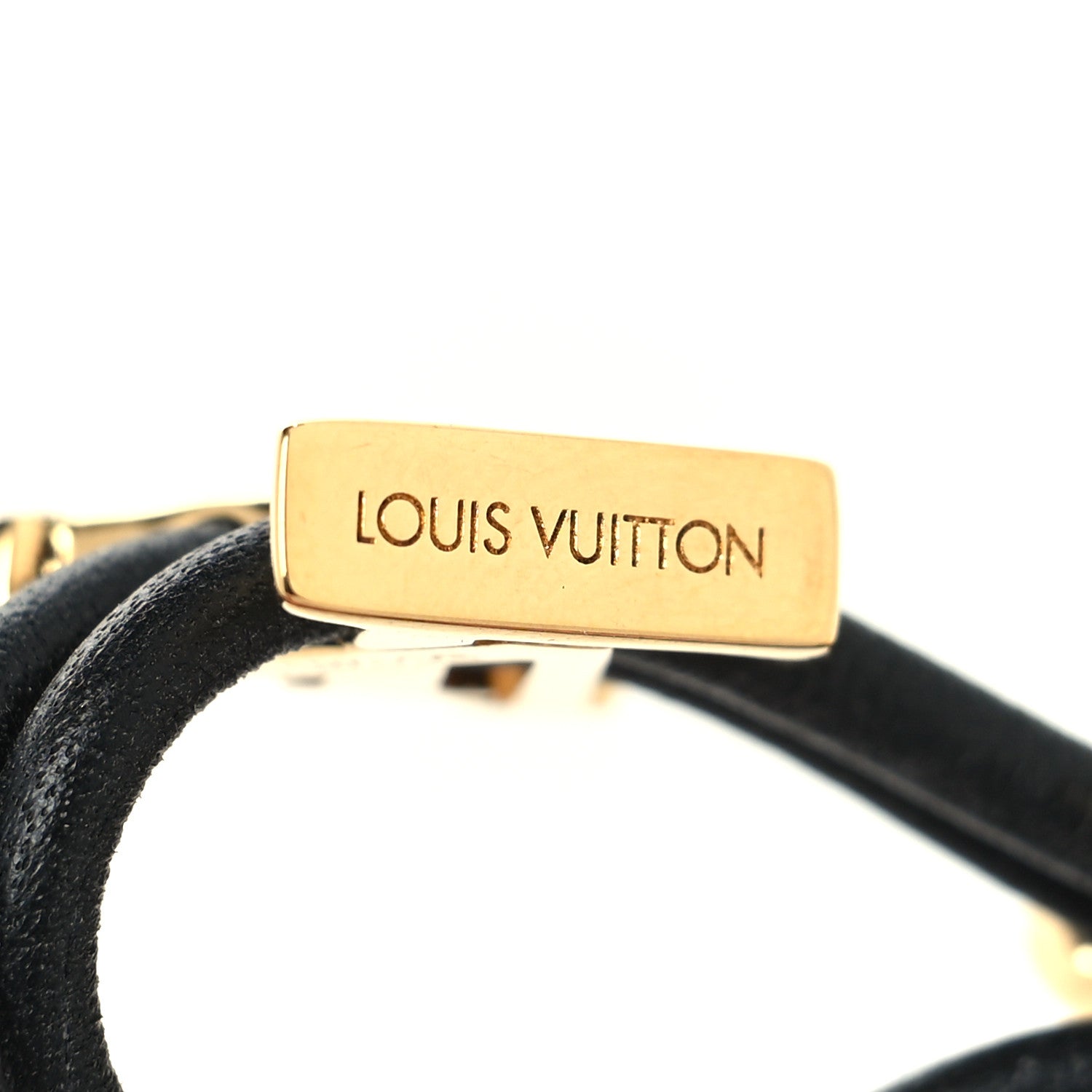 Louis Vuitton Calfskin LV Bloom Bracelet Black 4 of 5