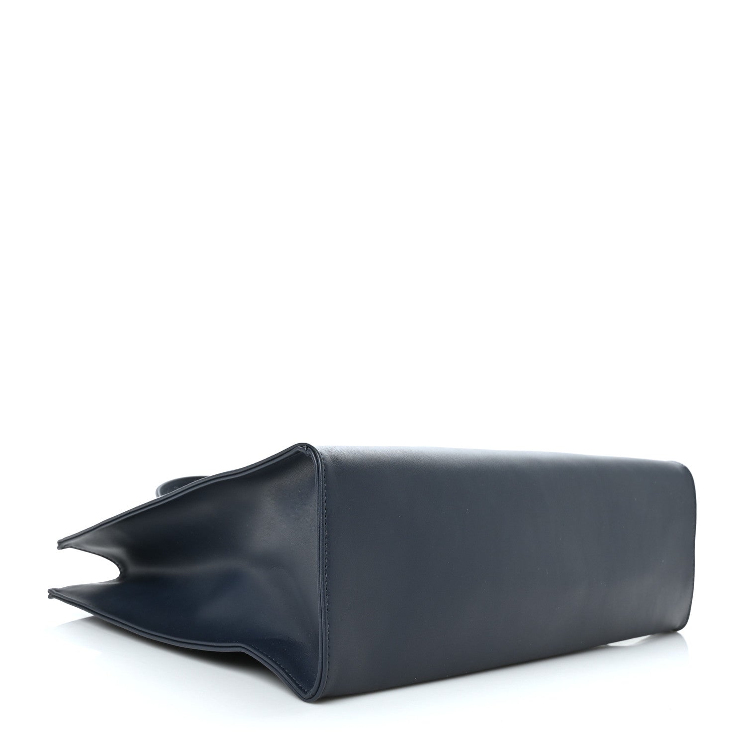 Telfar Vegan Leather Medium Shopping Bag Navy 4 of 8