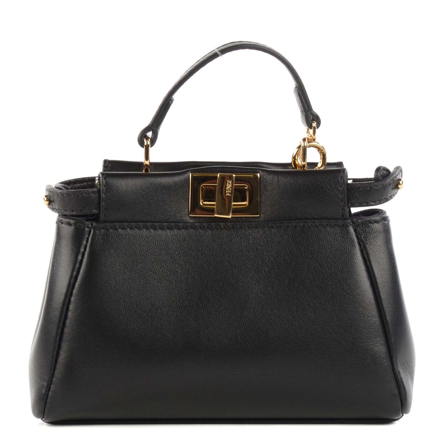 Nappa Micro Peekaboo Iconic Satchel Black
