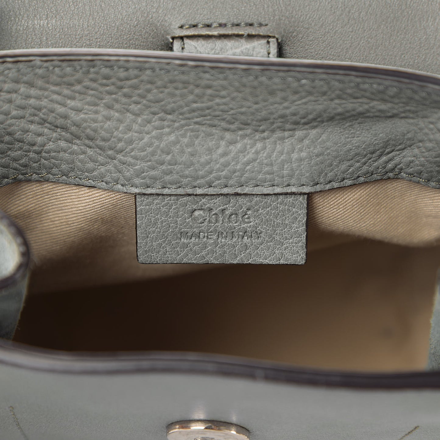 Suede Calfskin Mini Faye Backpack Cloudy Blue