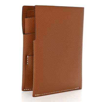 Hermes Evercolor Lizard Citadelle Touch Wallet Gold Ombre 4 of 9