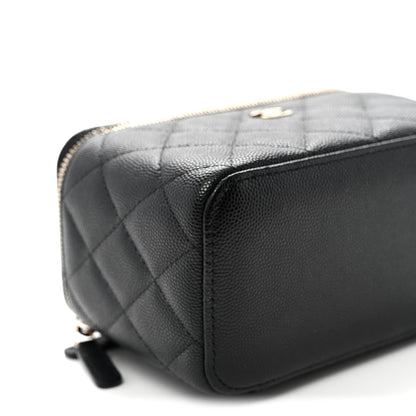 Chanel Caviar Quilted Small Vanity Case With Chain Black 9 of 10