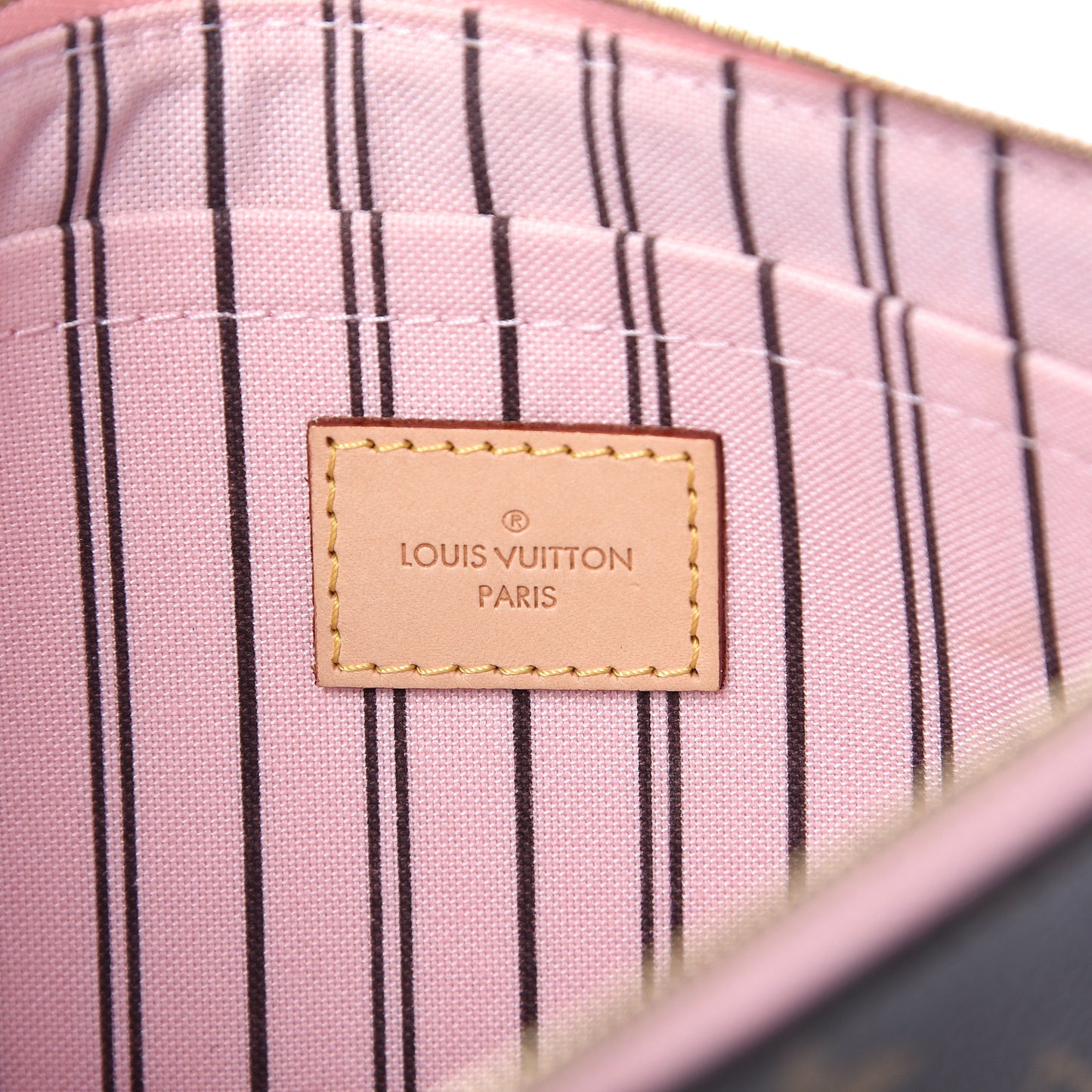Monogram Neverfull MM GM Pochette Rose Ballerine