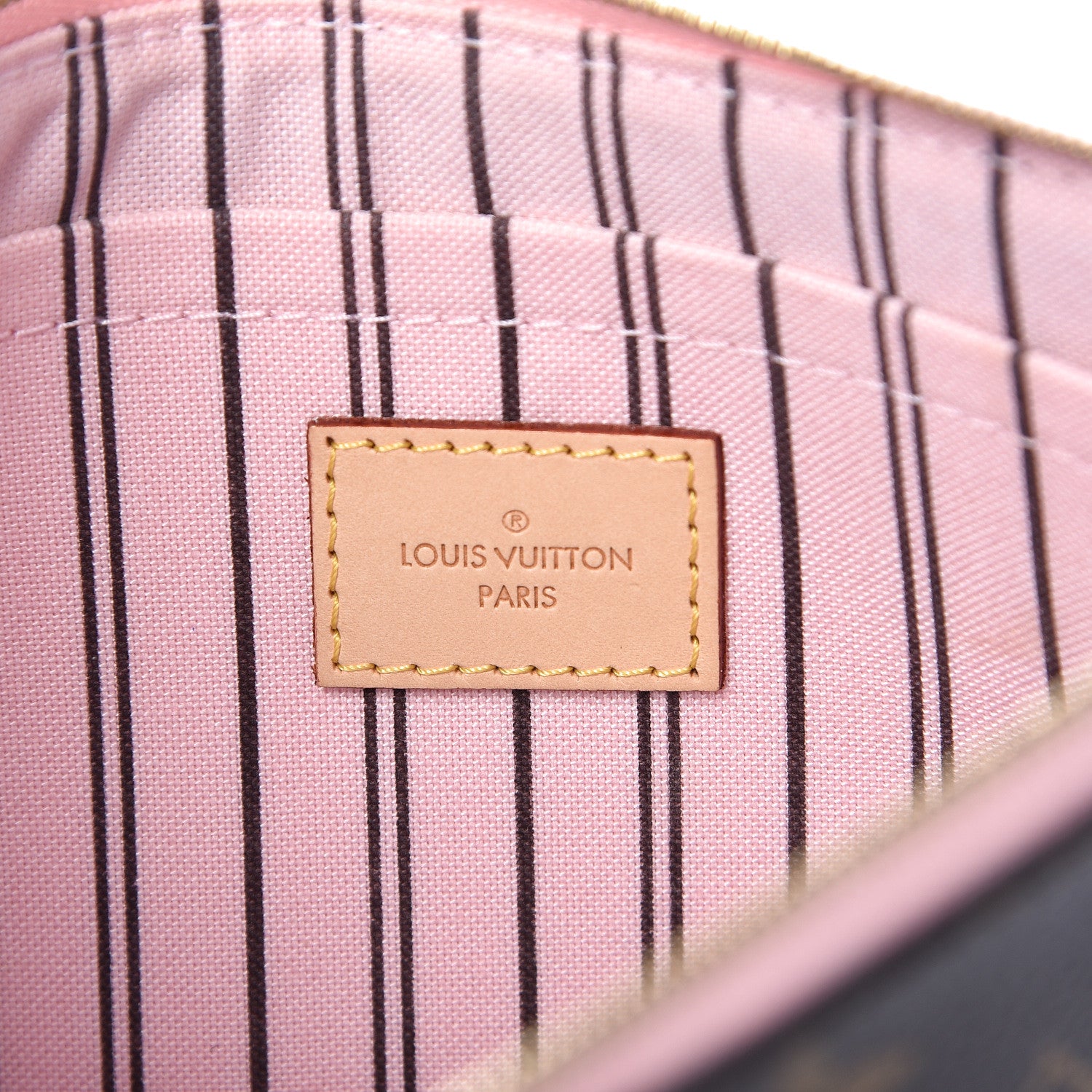 Louis Vuitton Monogram Neverfull MM GM Pochette Rose Ballerine 6 of 8