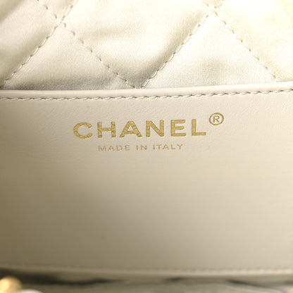 Chanel Shiny Calfskin Quilted Mini Chanel 22 Light Grey 6 of 11