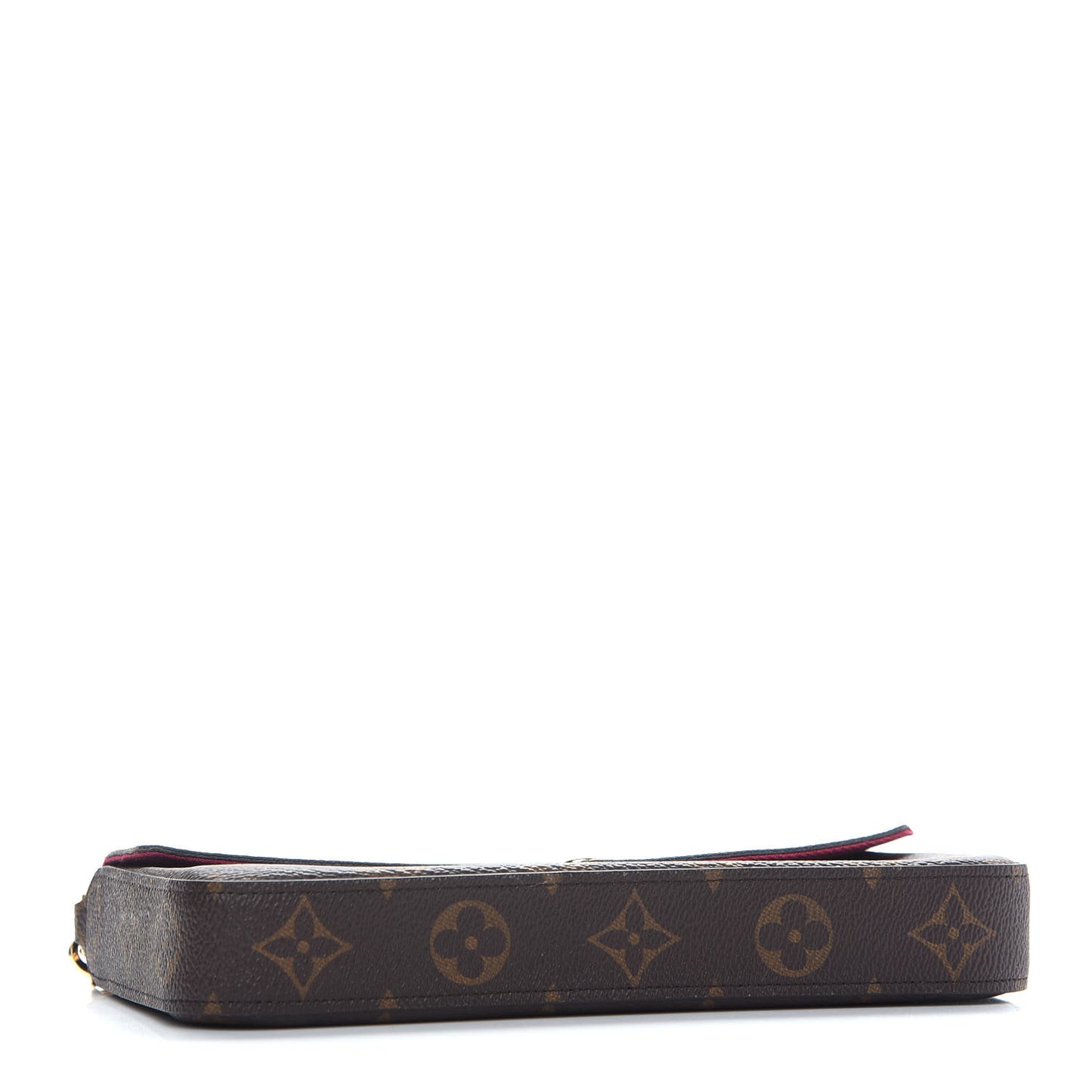 Monogram Pochette Felicie Chain Wallet Fuchsia