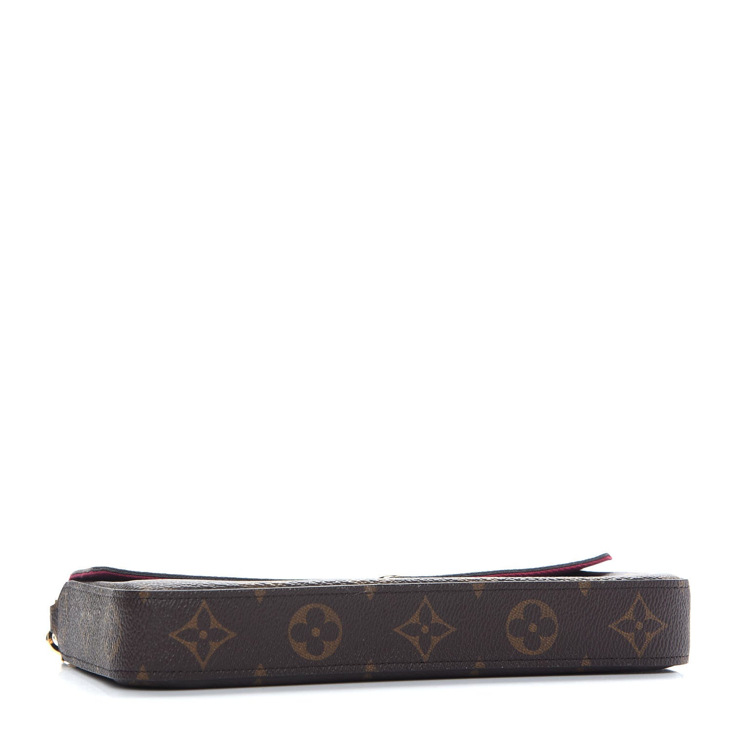 Louis Vuitton Monogram Pochette Felicie Chain Wallet Fuchsia 5 of 9