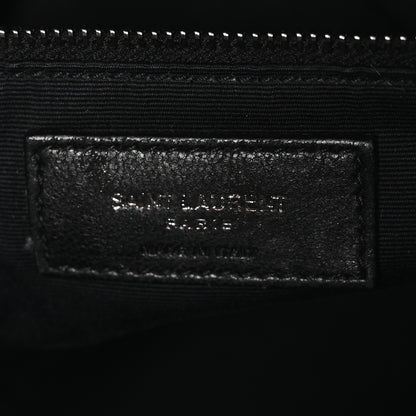 Saint Laurent Crinkled Calfskin Matelasse Monogram Medium Niki Shopper Tote Black 6 of 10