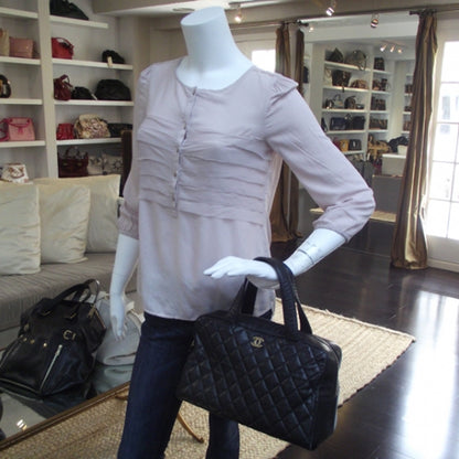 Chanel Caviar Quilted Bowler Tote 2 of 11