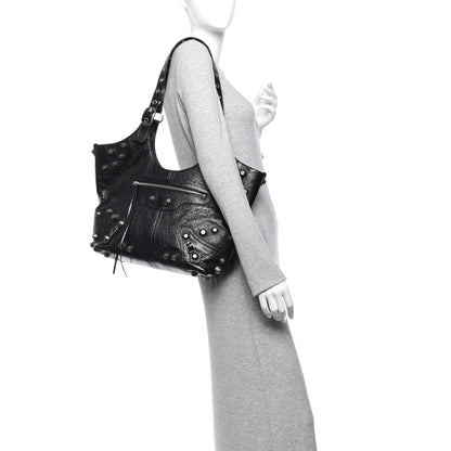 Balenciaga Agneau Arena Medium Le Cagole Carry All Bag Black 2 of 9