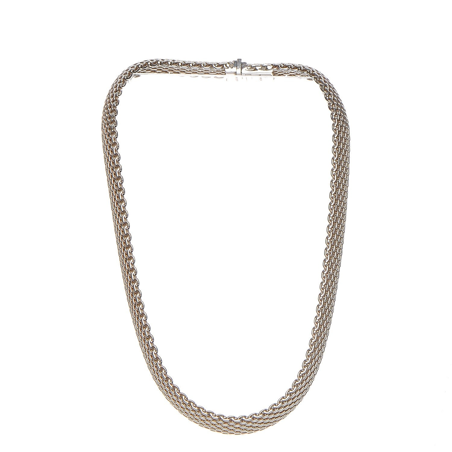 Tiffany Sterling Silver Somerset Mesh Necklace 1 of 6
