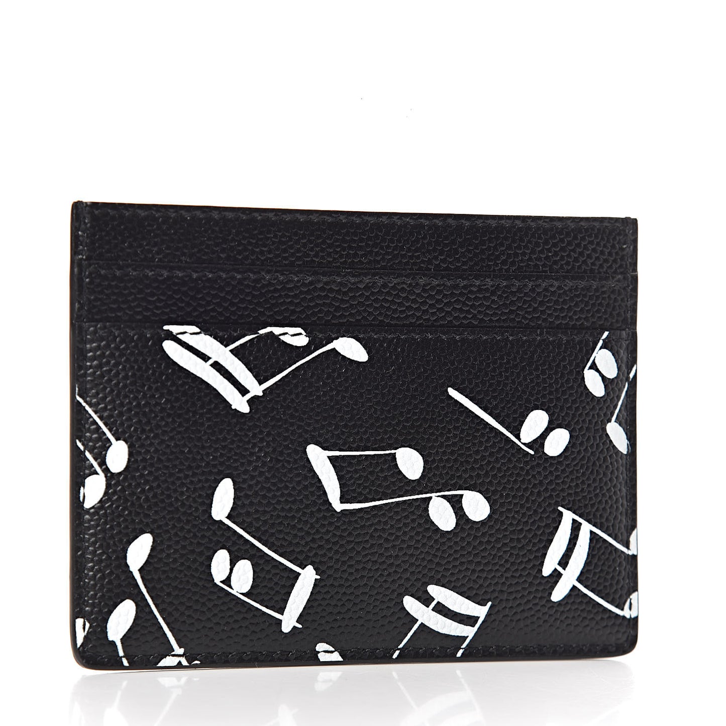 Grain de Poudre Musical Notes Credit Card Case Black