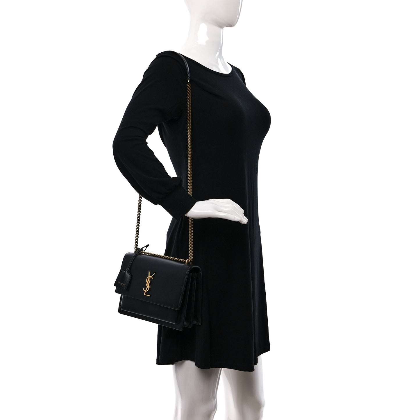 Calfskin Medium Monogram Sunset Black