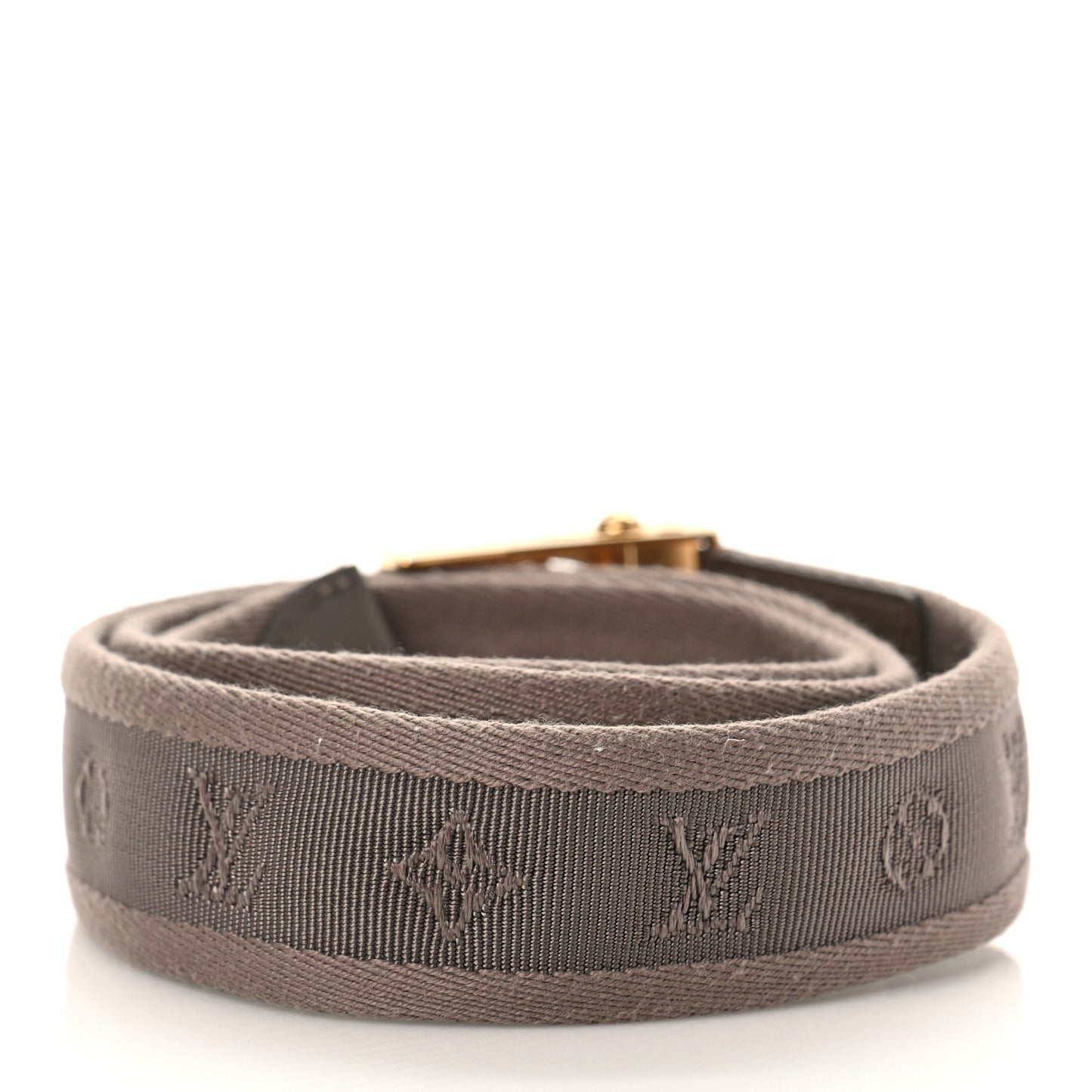 Canvas Monogram LV Cut Belt Brown