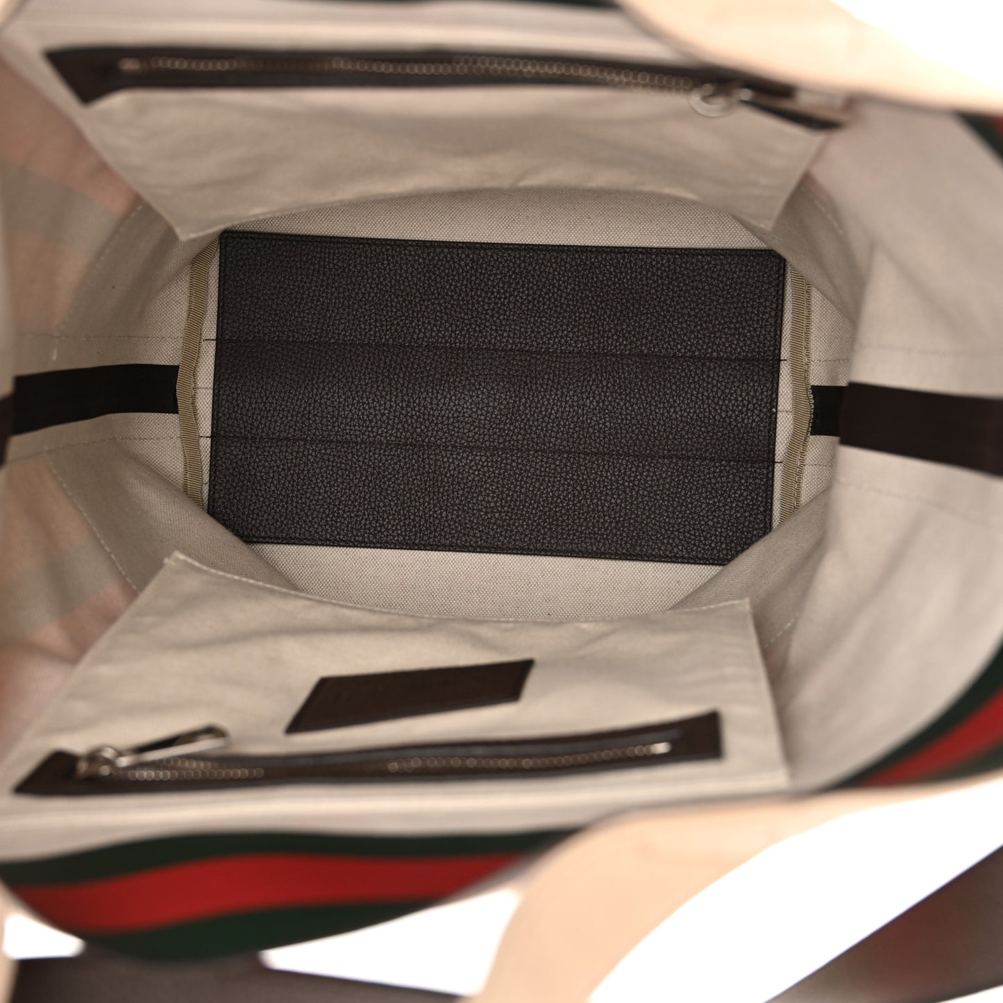 Canvas Web Large Tote Brown