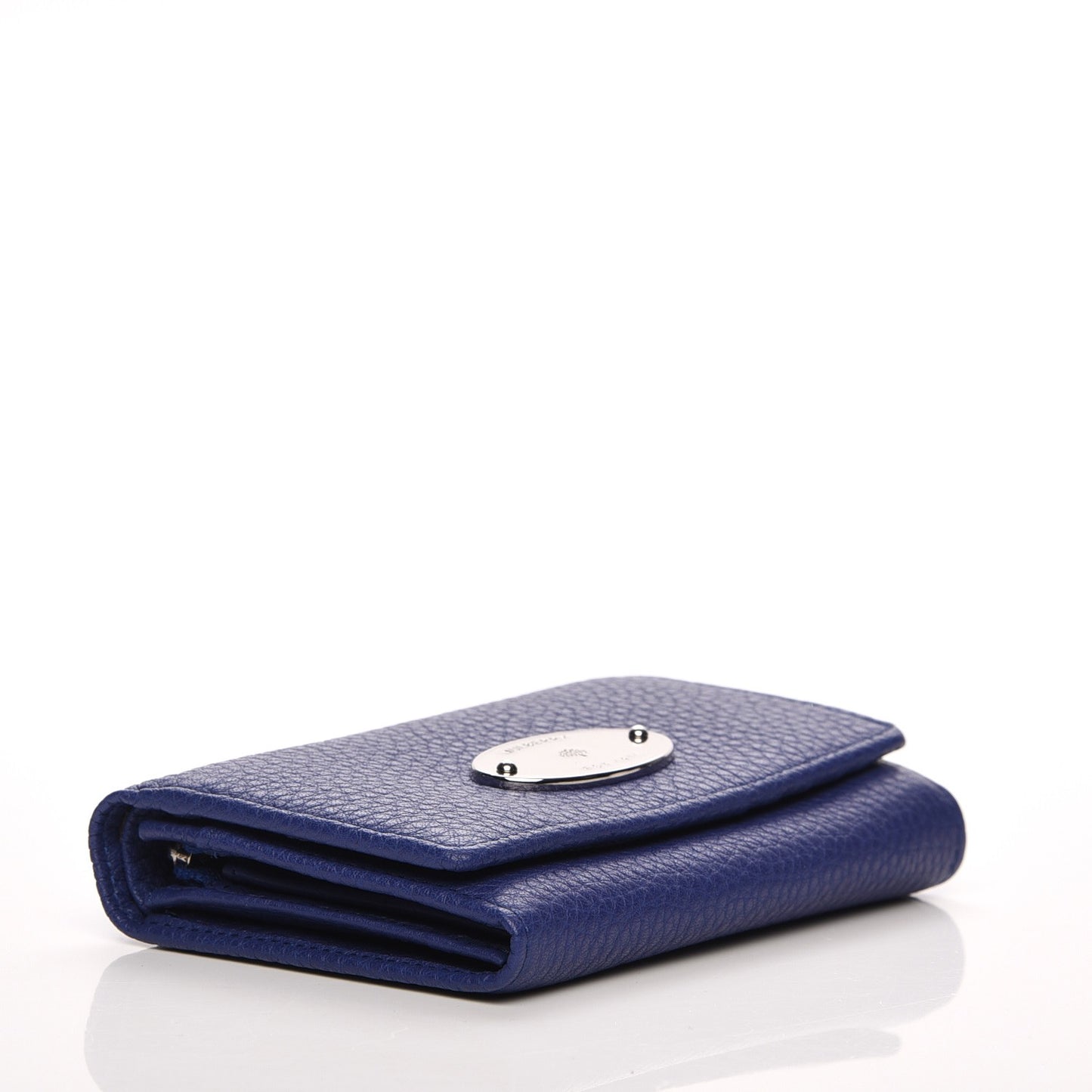 Soft Grain Leather French Purse Wallet Indigo