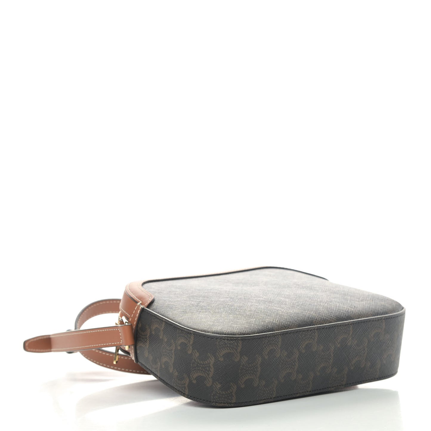 Triomphe Canvas Small Camera Bag Tan