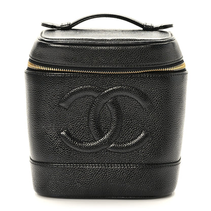 Chanel Caviar Vanity Cosmetic Case Black 1 of 9