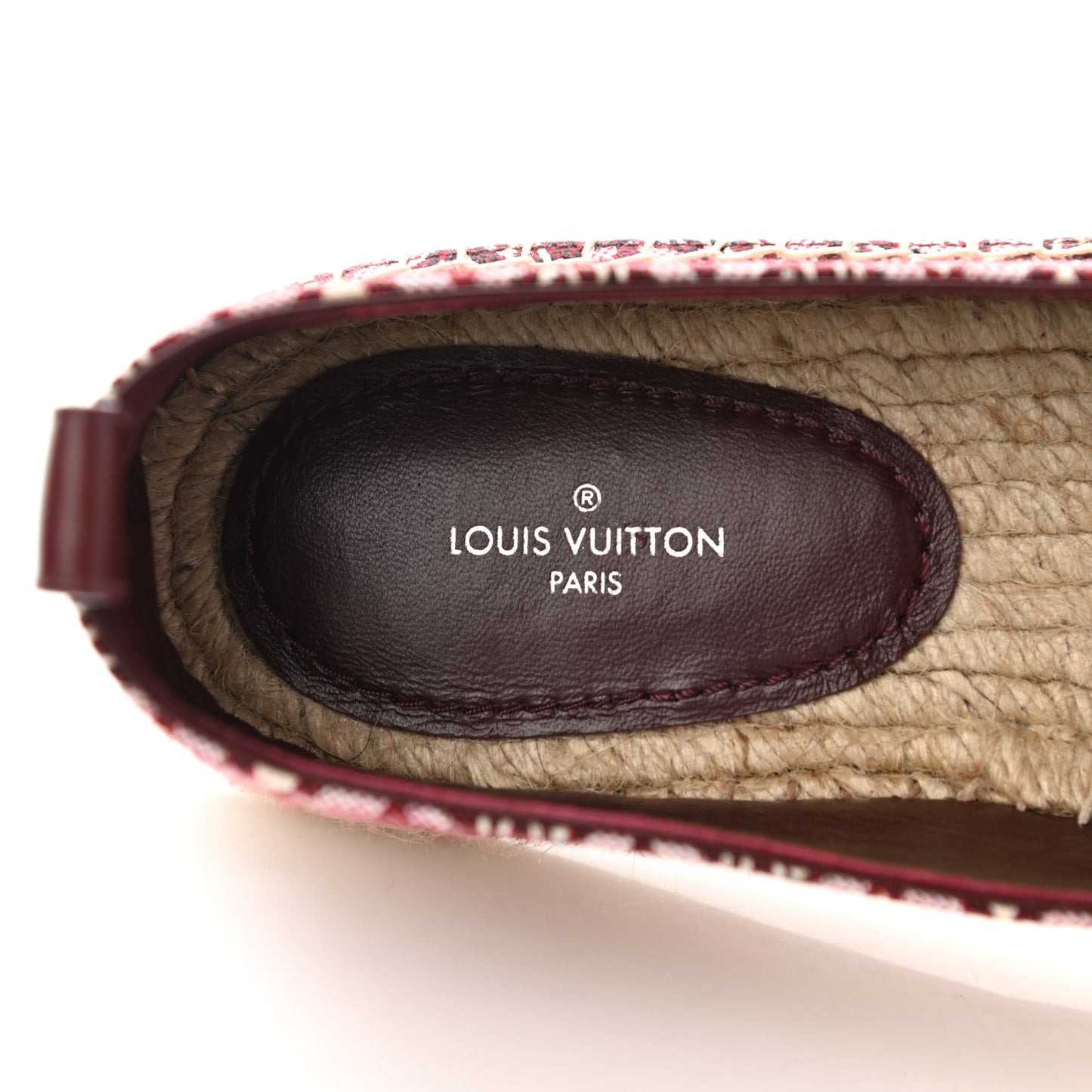 Jacquard Since 1854 Starboard Espadrille Flats 40 Bordeaux