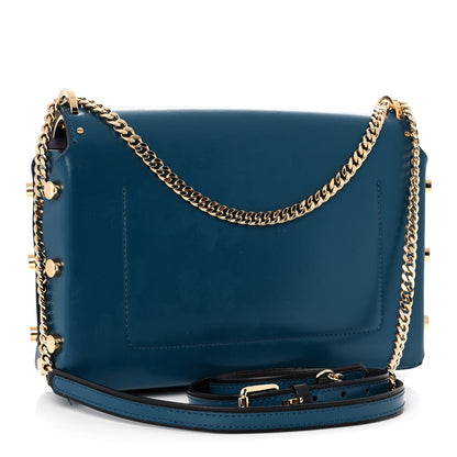 Jimmy Choo Smooth Calfskin Lockett City Shoulder Bag Midnight Blue 3 of 10