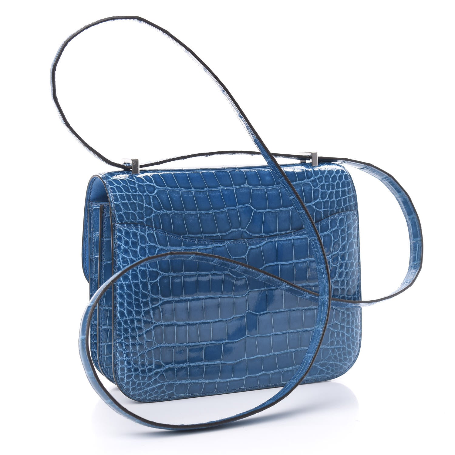 Hermes Shiny Alligator Constance 18 Mykonos 3 of 18