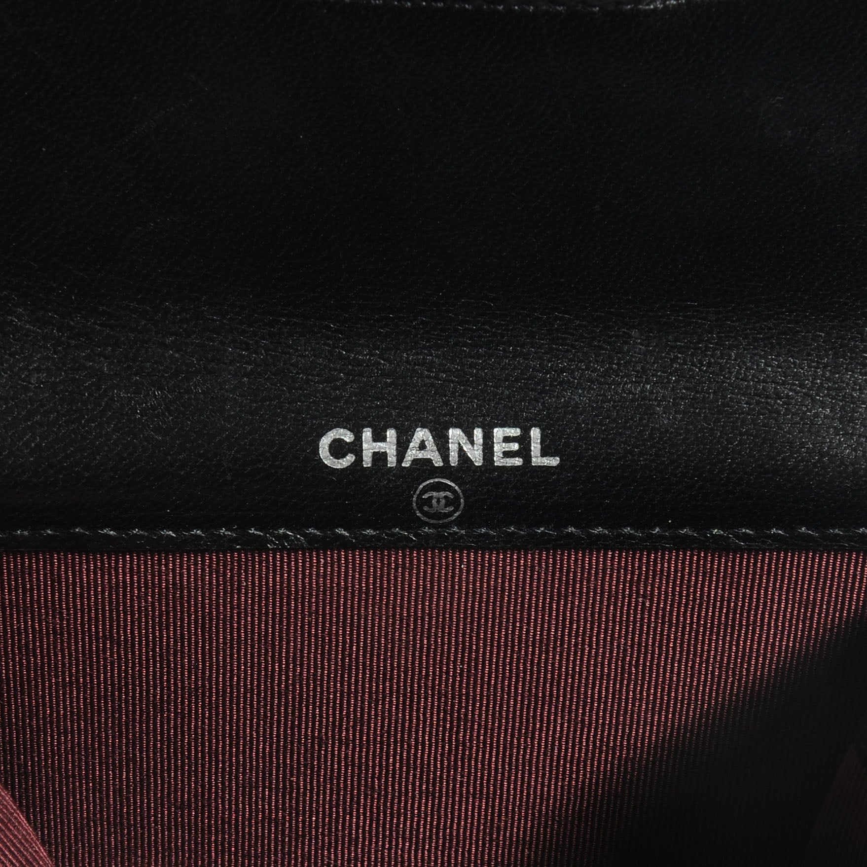 Chanel Lambskin Quilted Small Compact Wallet Black 7 of 10