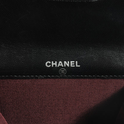 Chanel Lambskin Quilted Small Compact Wallet Black 7 of 10
