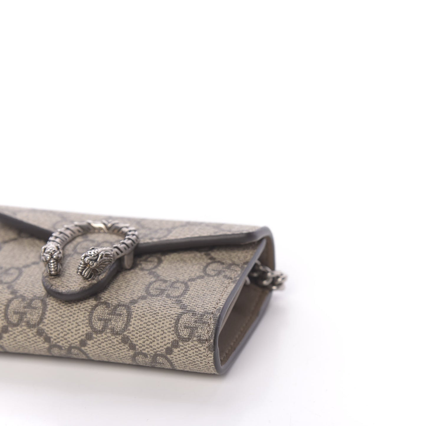 GG Supreme Monogram Dionysus Coin Purse Taupe