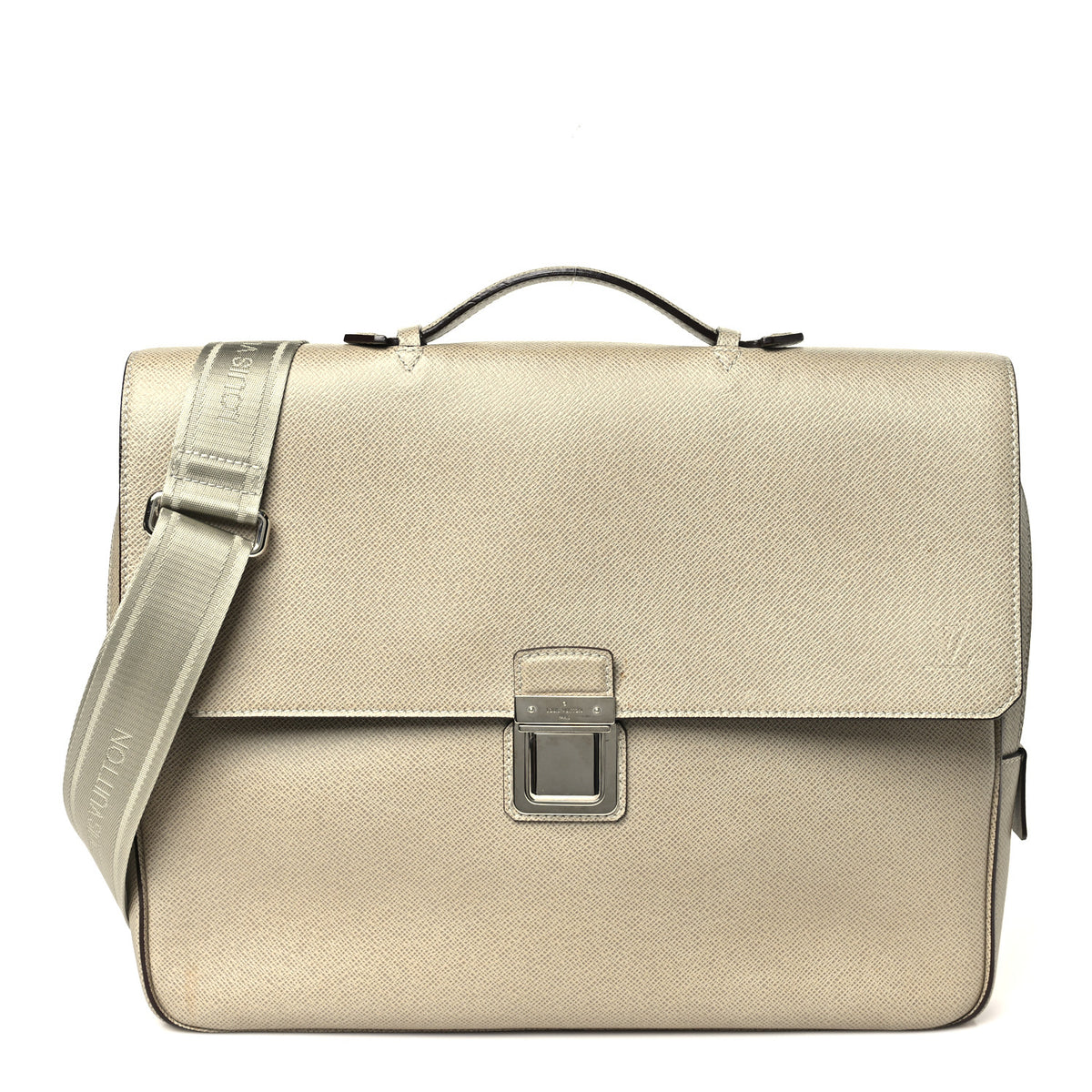 Louis Vuitton Taiga Vassili PM Briefcase Polar 1 of 10