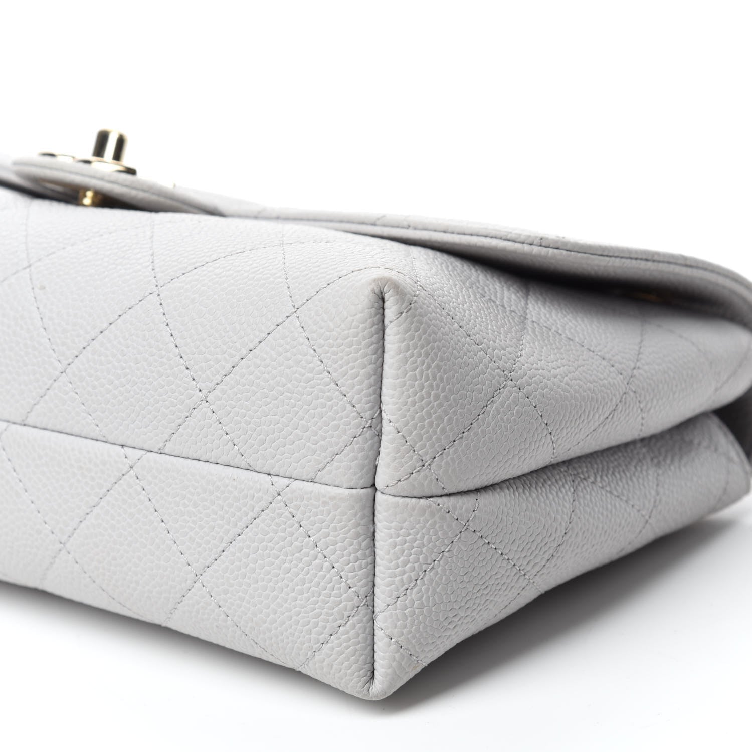 Chanel Caviar Quilted City Walk Flap Light Grey 7 of 15