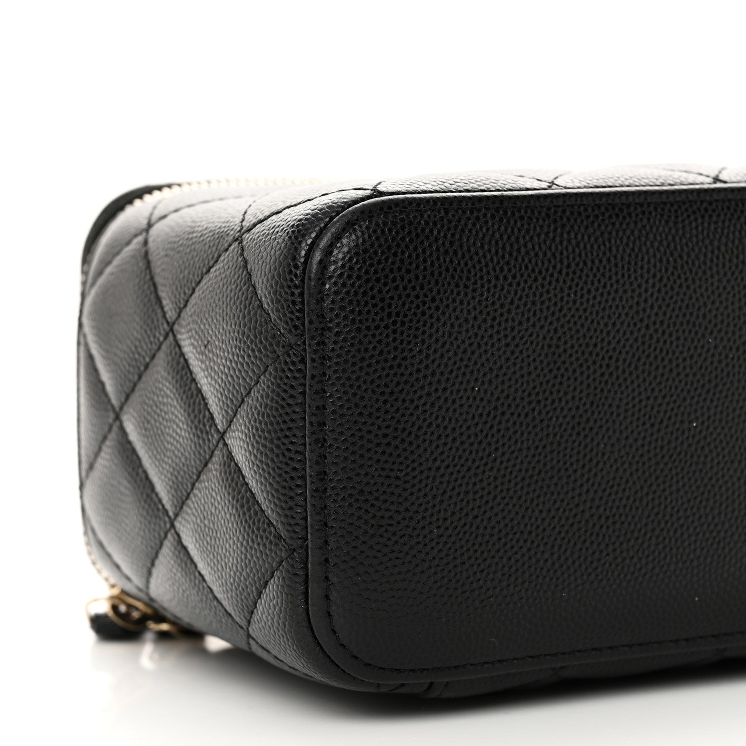 Chanel Caviar Quilted Small Vanity Case With Chain Black 9 of 11