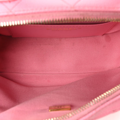 Chanel Caviar Quilted Small Top Handle Vanity Case Pink 5 of 10