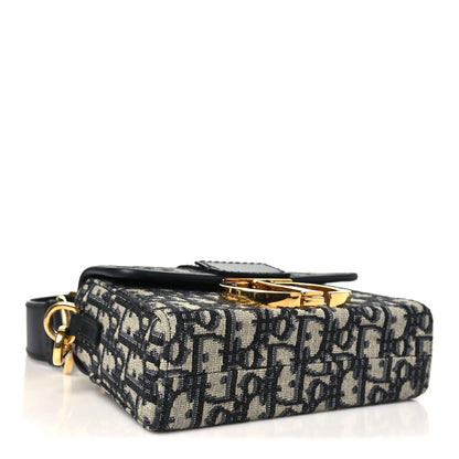 Christian Dior Oblique 30 Montaigne Box Bag Blue 4 of 10
