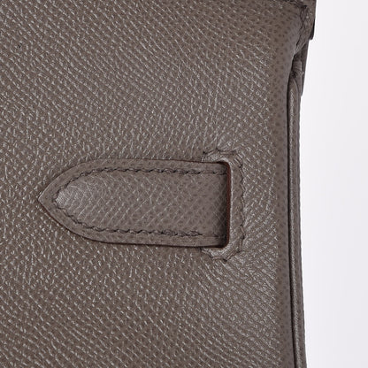 Hermes Epsom Birkin 30 Etain 33 of 35