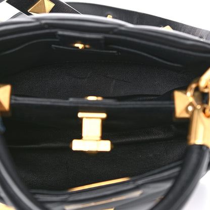 Valentino Garavani Nappa Small Roman Stud The Handle Bag Black 5 of 13