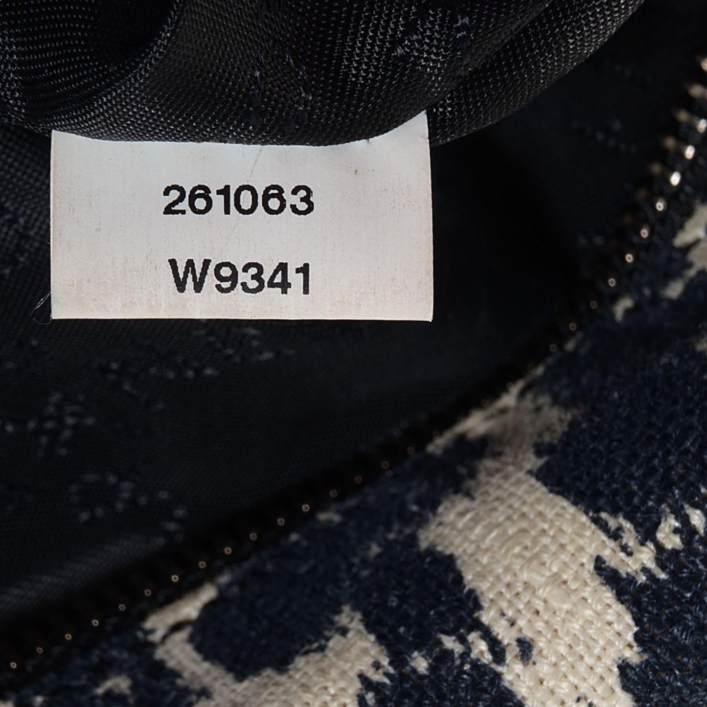 Linen Leopard Small Falabella Tote Black