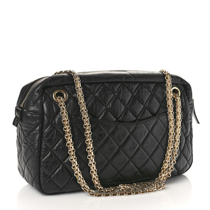 Chanel Aged Calfskin Quilted Medium Reissue Camera Case Black 3 of 11