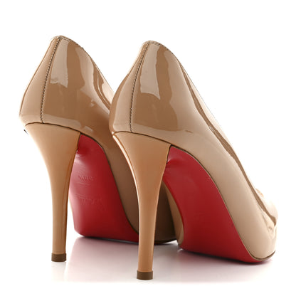 Christian Louboutin Patent Argotik 100 Pumps 38.5 Nude 5 of 9