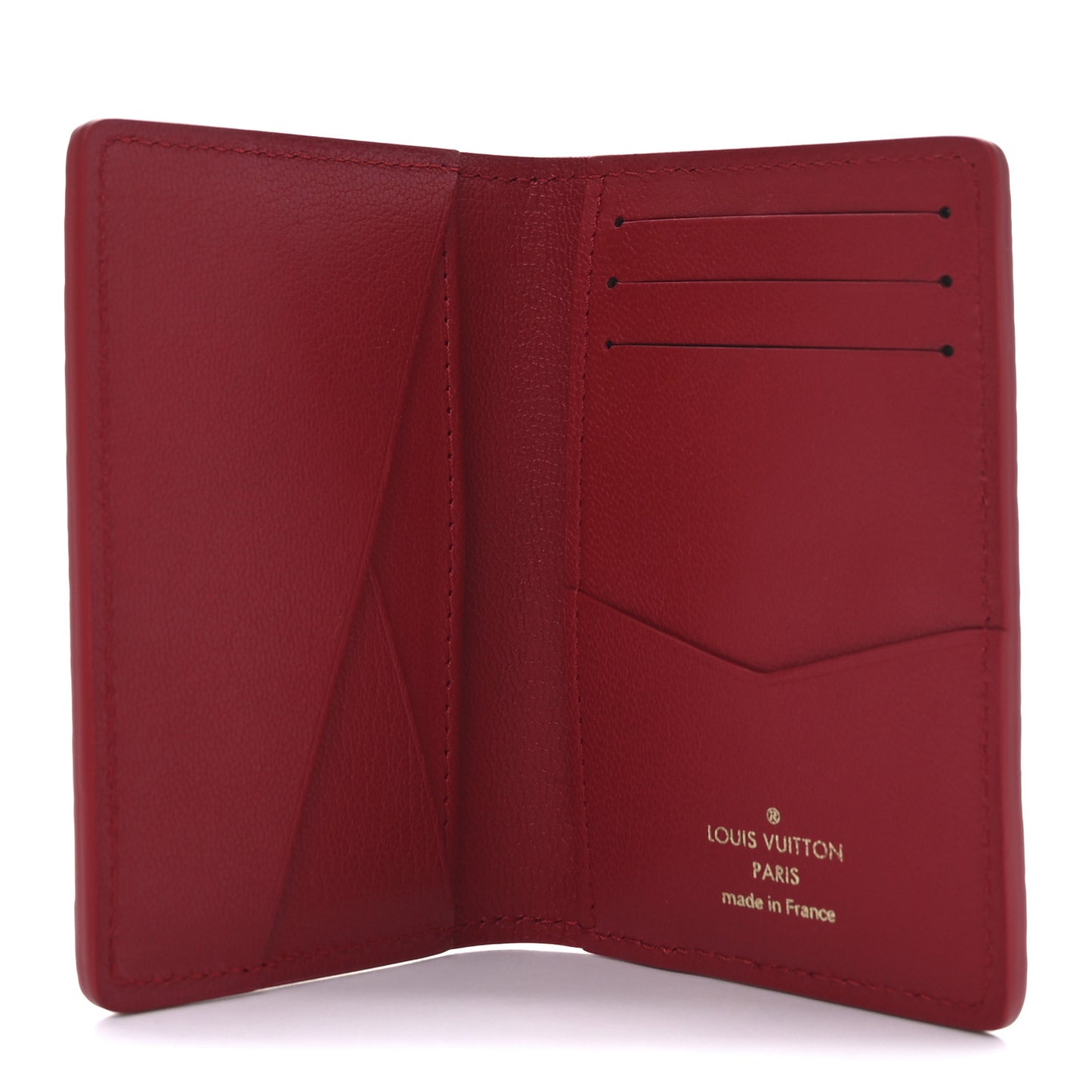 Crocodile Pocket Organizer Sahara Shiny Red